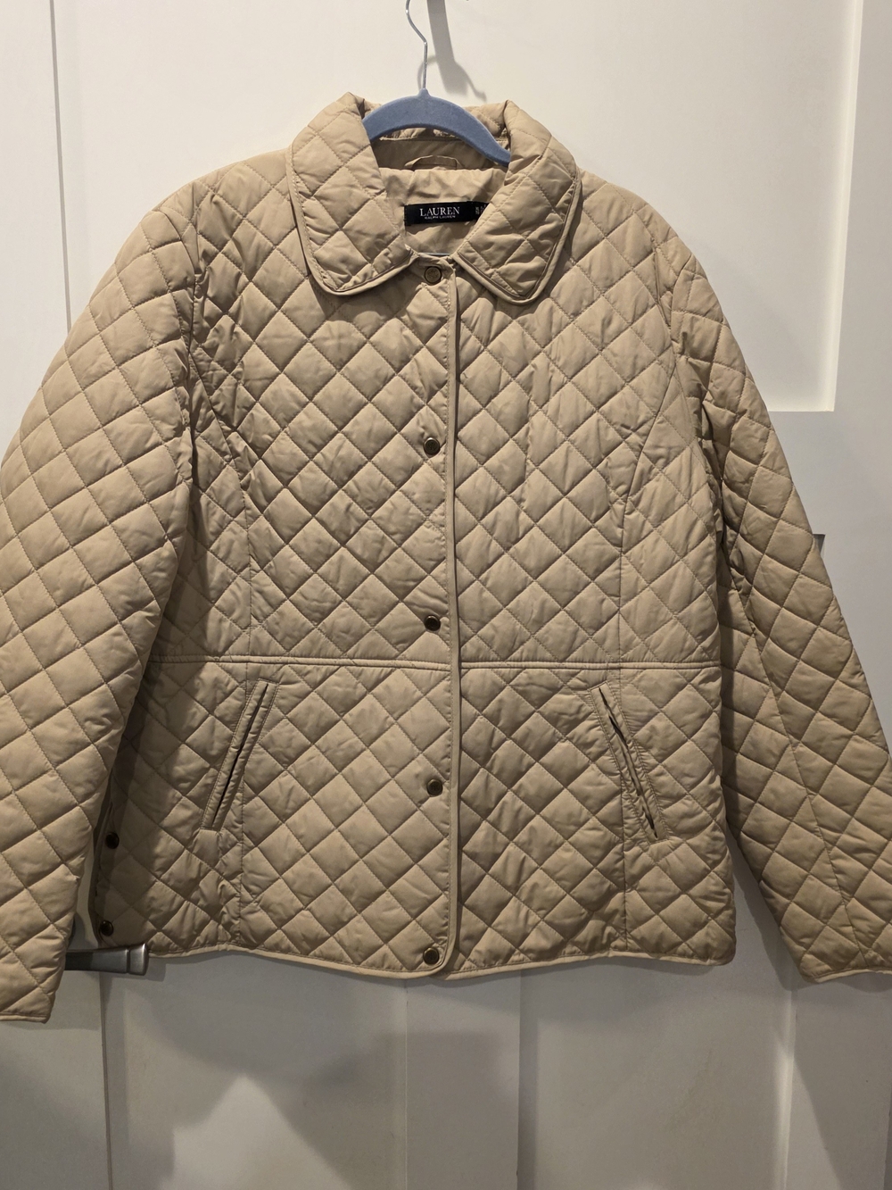 Lauren Ralph Lauren Beige Quilted Jacket